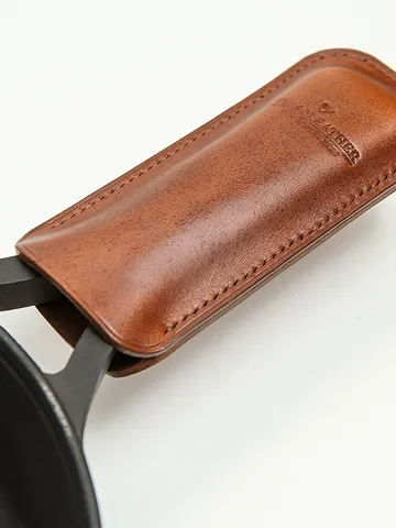 Personalized Leather Cast Iron Skillet Handle Cover