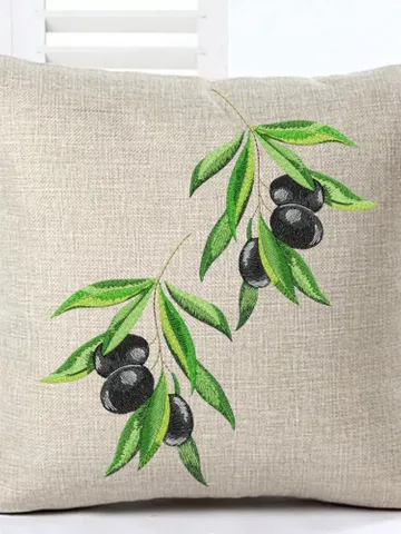 Olive branch artistic machine embroidery design digital embroidery pattern home and clothing décor embroidery motif floral design embroidery $9.24