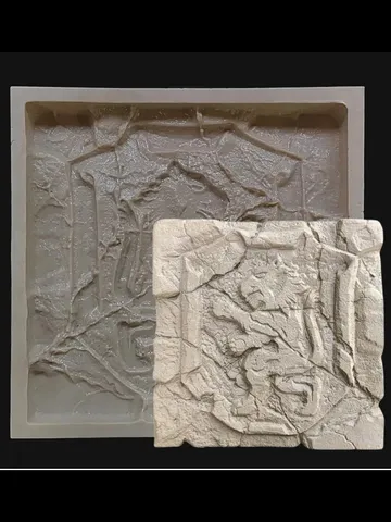 Form for panels and bas-reliefs "lion" silicone Rubberino® $119.00