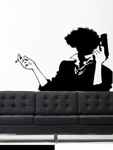 Bebop Anime Wall decal Silhouette Sticker z2627 $23.99