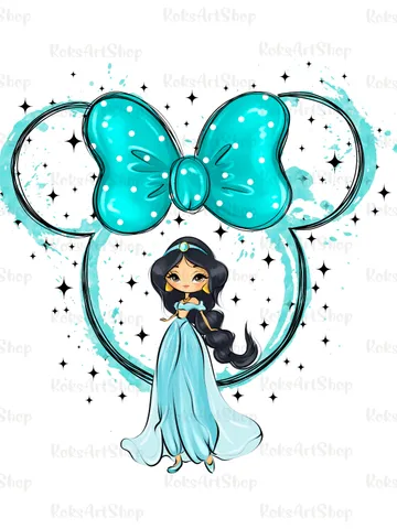 All princess png clipart, watercolor princess Jasmine clipart, magic kingdom illustration, Jasmine T-shirt design, tshirt princess design $2.00