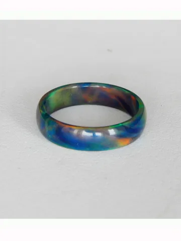 Solid opal ring. Black opal ring. Synthetic opal ring. Solid opal band. $68.00