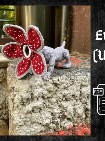 PDF Crochet Demodog Pattern, Amigurumi Demogorgon, Crochet Halloween Pattern, Amigurumi Dragon, Stranger Things, Crochet animal $11.50