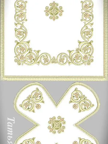 "Liturgy" set of designs for machine embroidery $17.00