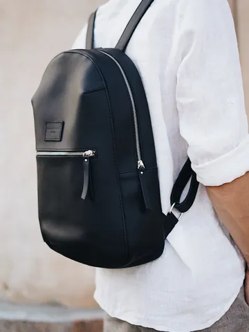 【MUCENT】 AREN TWO POCKET LEATHER MINI BACKPACK UNISEX 5/15 2折扣-［預購］Mucent 韓國品牌mute mini back pack