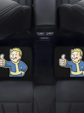 Fallout Back Car Floor Mats Set of 2 $54.00