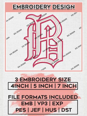 MiLB Birmingham Barons Embroidery Design Files, MiLB Birmingham Barons Logo, Minor League Baseball Logo Embroidery Designs, MiLB embroidery designs, Machine embroidery designs, Digital Download $6.99