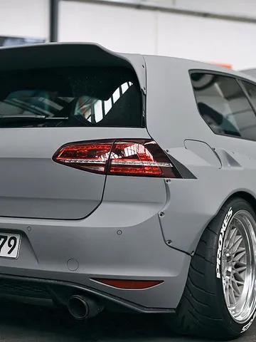 Rocket Bunny Duck tail Spoiler for Volkswagen Golf 7 MK7 2014-2020 Rear Roof Wing $290.00