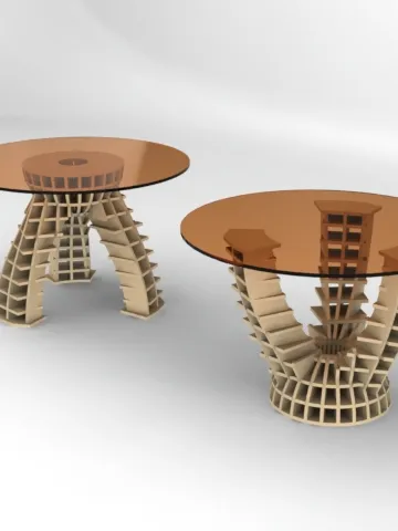 Digital Template Cnc Router Files Cnc 2 Tables Files for Wood Laser Cut Pattern $7.50