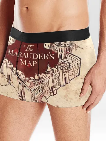 Marauders Map Harry Potter Boxer Briefs Underwear $34.97