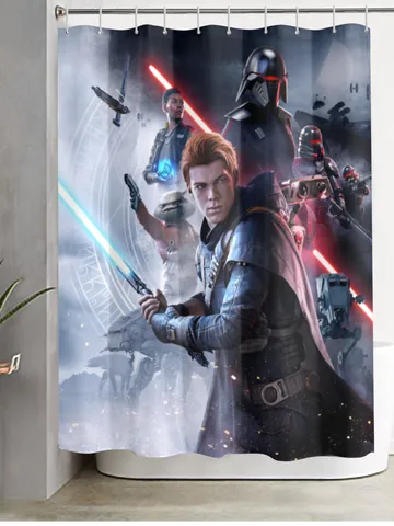Star Wars Jedi Fallen Order Shower Curtain $48.00