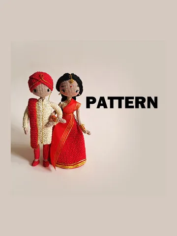 2 Pattern Indian dolls, crochet indian dolls