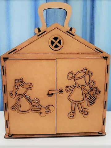 Digital Template Cnc Router Files Portable Doll House Cnc for Wood Laser Cut Pattern $6.50
