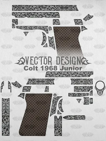 VECTOR DESIGN Colt 1968 Junior Classic Scrollwork $130.00