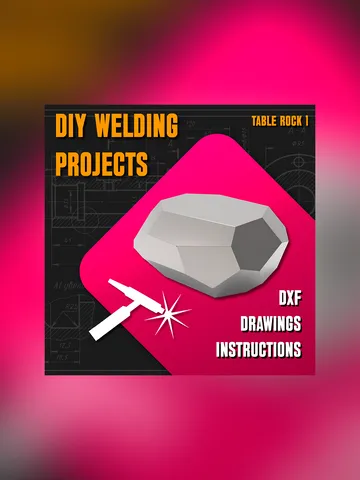 Welding Project Plans Drawings Stone Table (DXF, PDF) $29.00