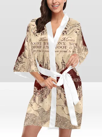 Marauders Map Harry Potter Kimono Robe $89.97