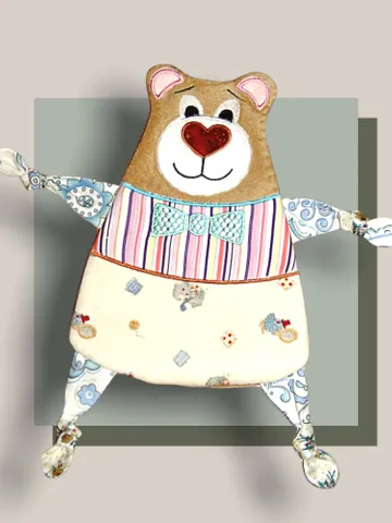 Bear Baby Comforter Toy Machine Embroidery Designs in the hoop project digital embroidery pattern Machine embroidery pattern for babies $6.93