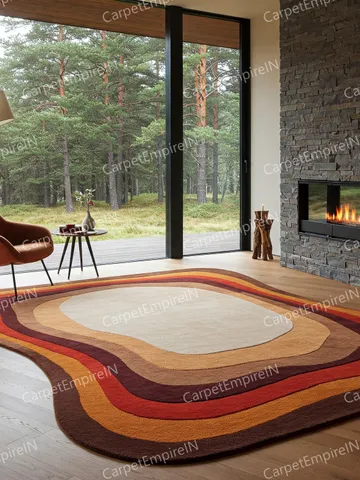8x10 Irregular shaped rug | Hand-Tufted, Handmade, Layerd Rug, Carpet for home, personalized gifs, Kids rug, 3x5,4x6,5x7,8x10, Custom rug $233.80