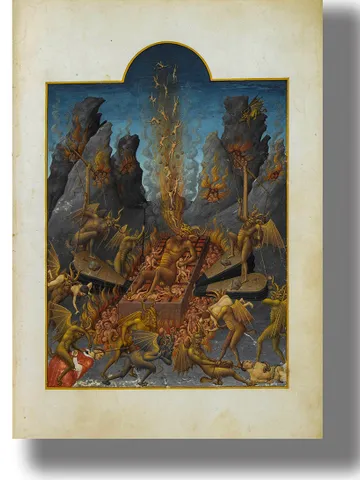 The devil, demons and sinners in Hell. $21.00