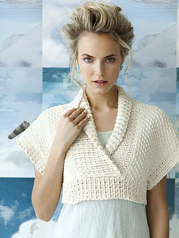 Top woman pattern sleeveless top sweater cropped bolero knitting patterns pdf $6.68