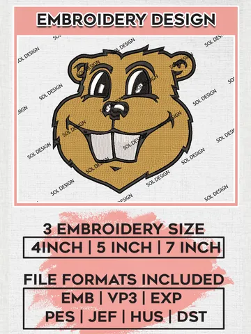 Minnesota Golden Gophers Embroidery Designs, NCAA Logo Machine Embroidery Files, NCAA Minnesota Golden Gophers Logo, NCAA Embroidery Designs, Machine Embroidery Designs, Digital Download $6.99