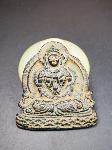 Gandhanra Handmade Tibetan Buddhist Statue,Amitayus Statue, Buddha Of Infinite Life,40 Years Old $49.99