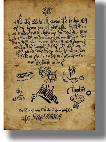 The pact of the priest Urban Grandier with the Devil and Leviathan, Astaroth, and a number of other demons. Occult Art Print. $21.00