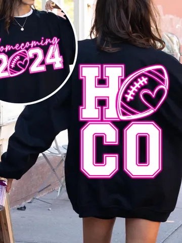 Pink Neon Hoco 2024  Png Homecoming 2024 png  Homecoming football Png Hoco Png Homecoming Football High School  Png Homecoming shirt Png $4.84