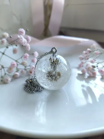 Dandelion pendant $65.00
