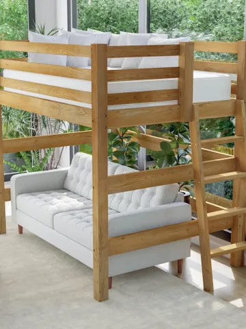 DIY PDF Loft Bed Plans - Full Size Loft Bed Frame Tutorial & Easy Build Guide $14.95