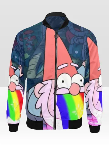 Gravity Falls Gnome Bomber Jacket $79.97