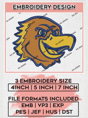 NCAA Marquette Golden Eagles Head Mascot Logo Machine Embroidery Design, NCAA Marquette Golden Eagles Embroidery Design Design files, NCAA Team Embroidery Designs, NCAA Machine Embroidery Designs, Digital Download $6.99