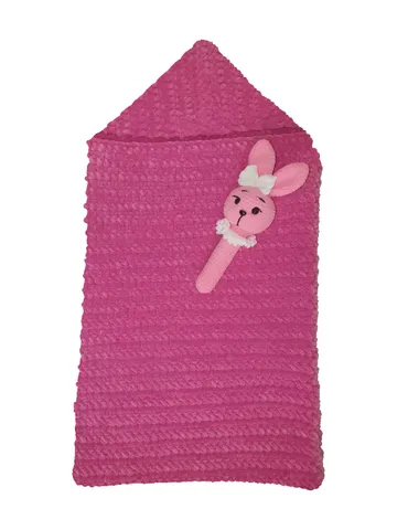 Soft Handmade Baby Sleeping Bag with Bunny Toy, Perfect for Newborns, Soft Baby Blanket, Baby Sleeping Bag
