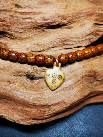 Bone Carved Nubro Pendant,Mani Jewel/Wish-Fulfilling Cintamani,for Mala,Prayer Beads Accessories,Gandhanra Tibetan Amulet $19.99
