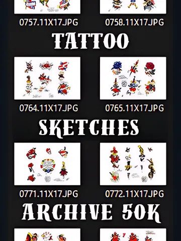 Jerry Swallow Traditional American Tattoo Design 2,55 $US