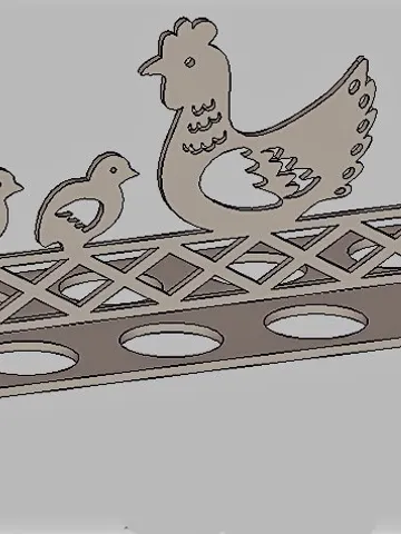 Digital Template Cnc Router Files Cnc Easter Stand Egg Files for Wood Laser Cut Pattern $7.50