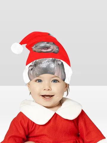 Moo Deng Santa Hat $42.00