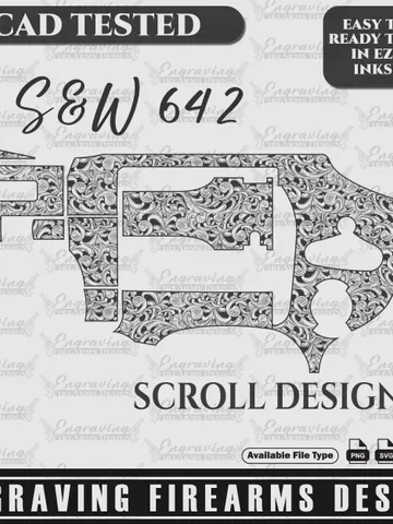 Engraving Firearms Design Springfield 642 Scroll Design $59.99