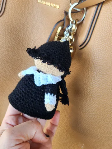 Crochet Wednesday Addams Keychain and Bag Charm Pattern $3.00