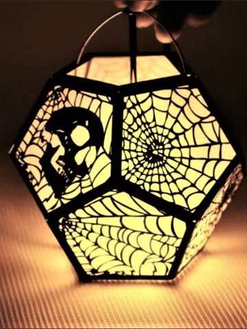 Digital Template Cnc Router Files Cnc Halloween Lamp Files for Wood Laser Cut Pattern $7.50