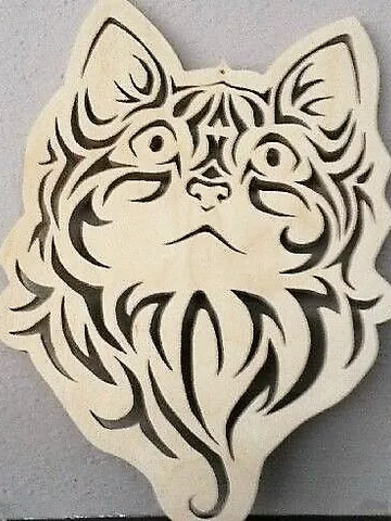 Digital Template Cnc Router Files Cnc Pano Cat Files for Wood Laser Cut Pattern $6.50
