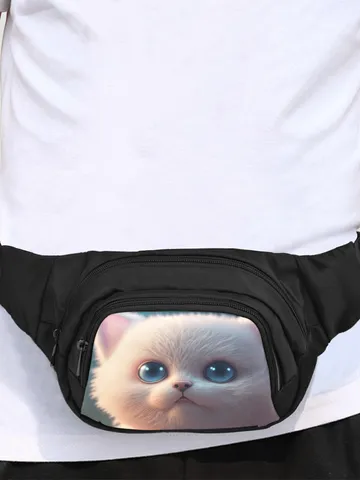 Cute Cat Kawaii Fanny Pack, Waist Bag $39.97