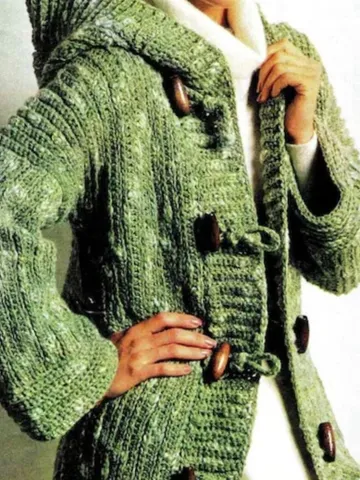 Crochet cardigan pattern, ladies Crochet cardigan, aran cardigan, instant download $6.68