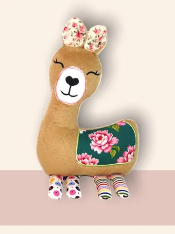 Lama Baby Comforter Toy Machine Embroidery Designs in the hoop project digital embroidery pattern Machine embroidery pattern for babies $6.93