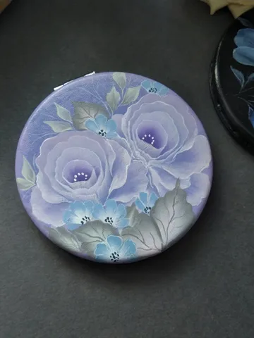 Personalized Bridesmaid Gift, purple mirror, Gift for her, Small pocket mirror, Bridesmaid Mirror Personalized, Handheld Compact $36.00