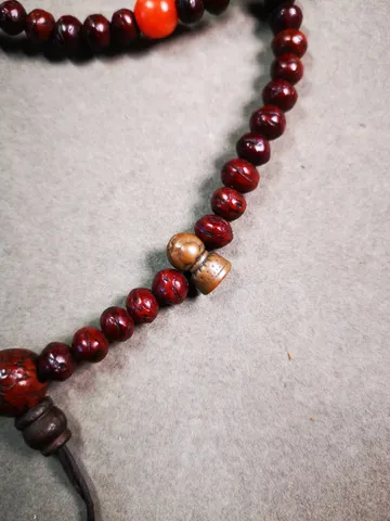 Gandhanra Handmade Tibetan Amulet Pendant,Mini Stamp,Tibetan Seal Bead, Mala Marker Bead Accessories, Made of Red Copper $15.99