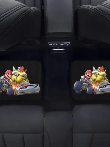 Mario Kart Back Car Floor Mats Set of 2 $54.00