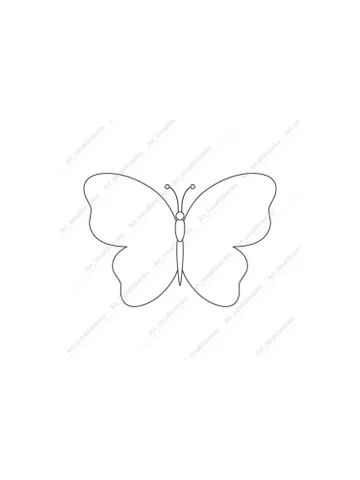 Butterfly 4 coloring page PNG JPG $3.00