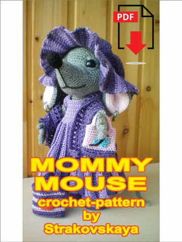 Tutorial: Mommy Mouse crochet pattern* $9.00