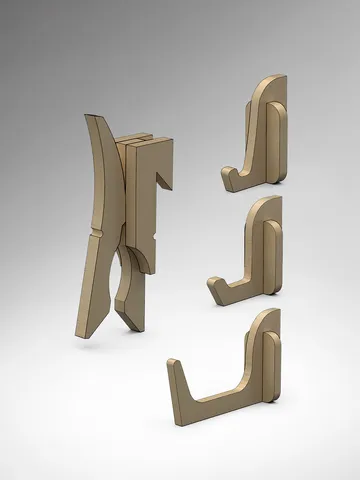 Glove clip and Hooks Plans (PDF, SVG) for Workshop – DIY French Cleat Storage System $3.00